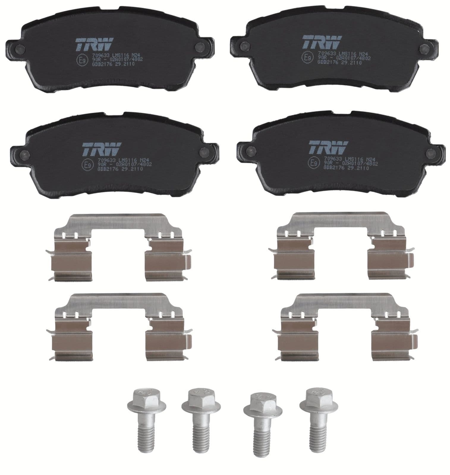 TRW Kit pastiglie freno, Freno a disco GDB2176