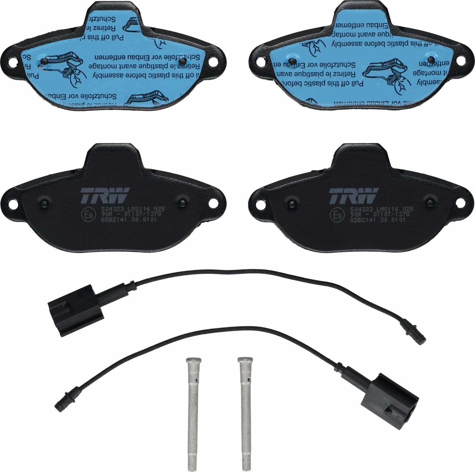 Trw Pastiglia Freno Fiat 500 2007 >> Gdb2141