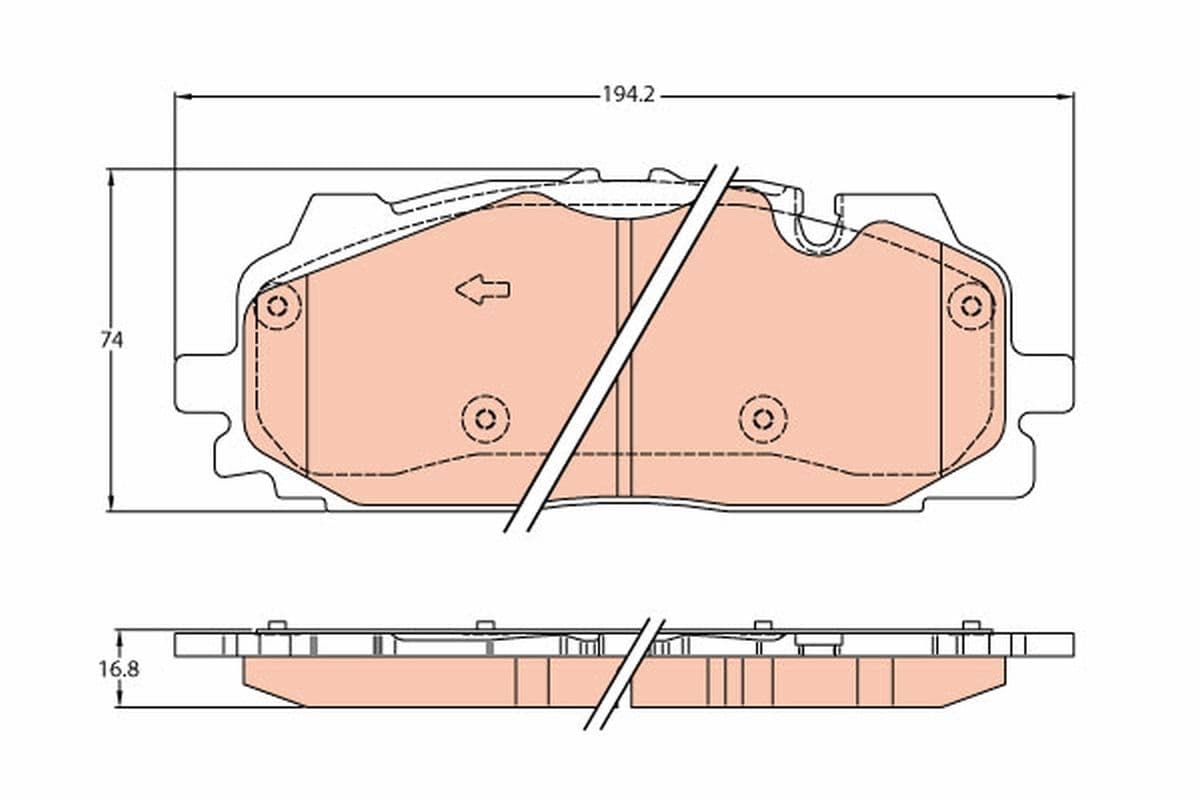 TRW kit pastiglie freno GDB2158