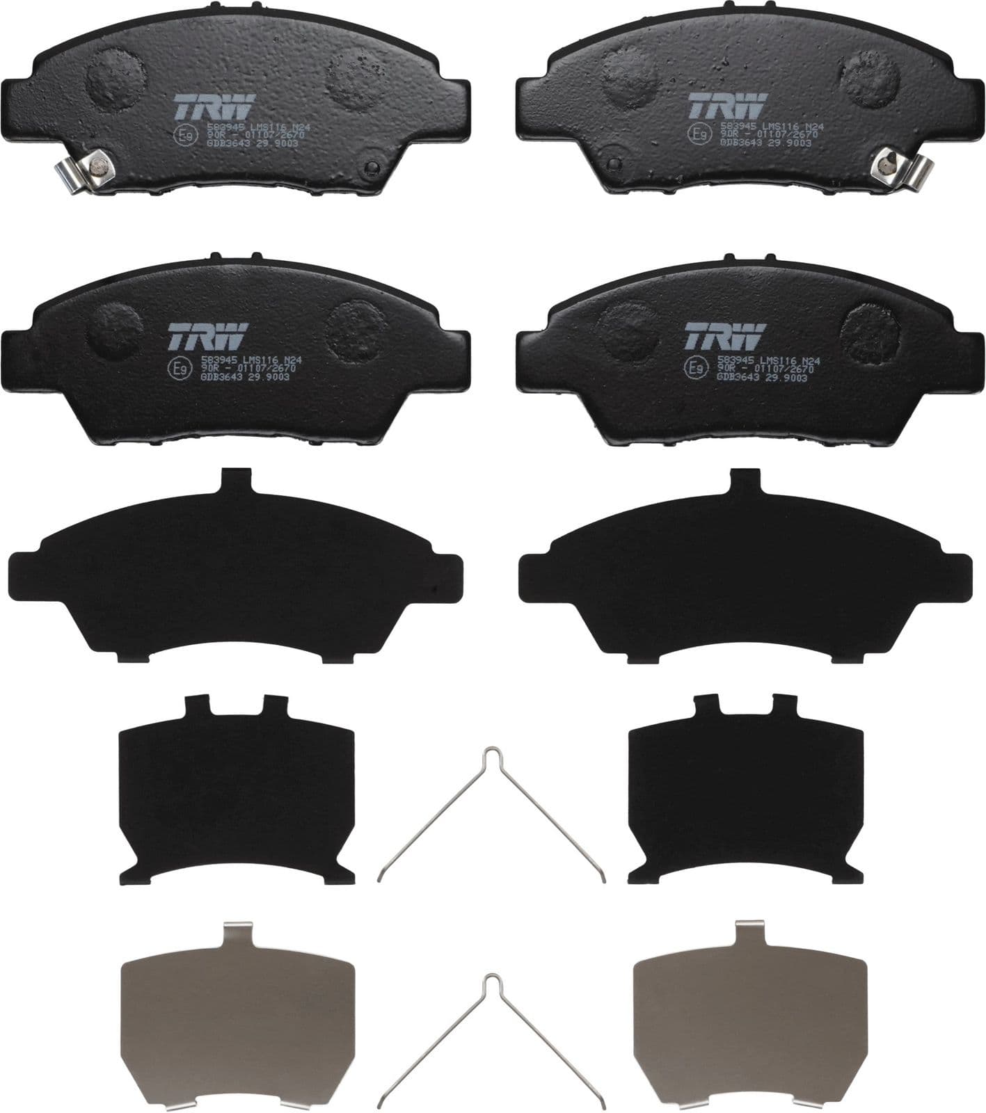 Trw Pastiglia Freno Honda Jazz Iv 2015 >> Gdb3643
