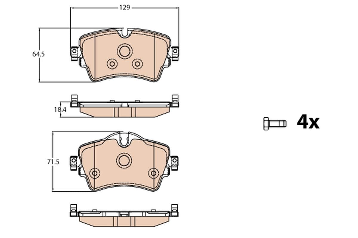Trw Pastiglia Freno Mini Cooper 13 - Gdb2087