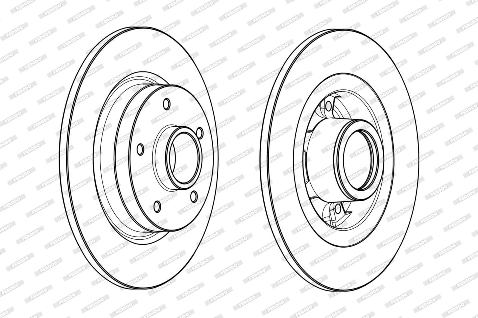 Ferodo Renault Scenic, Grand Scenic Iii 04-09 - Ddf1731-1