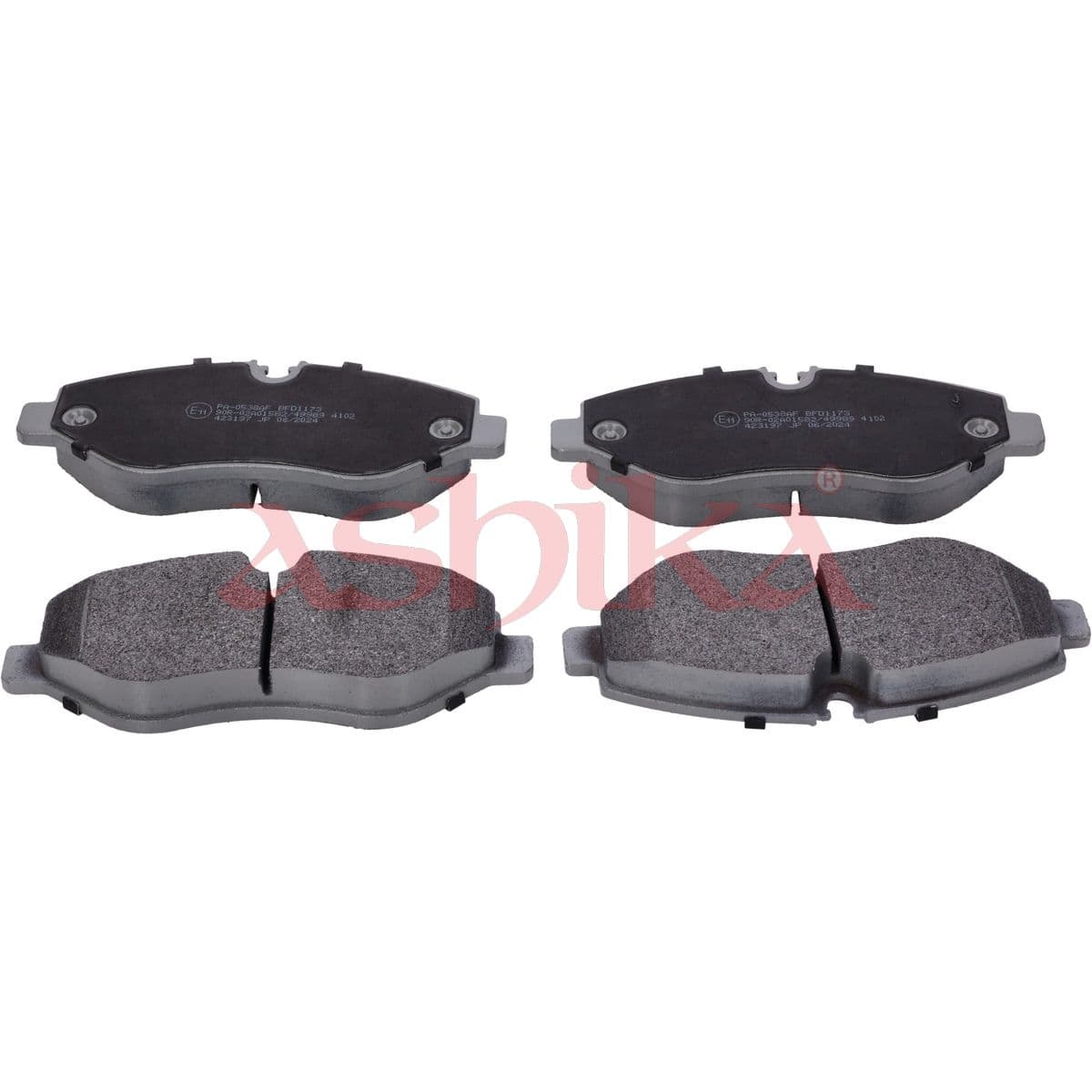 ASHIKA Kit pastiglie freno, Freno a disco 50-00-0538