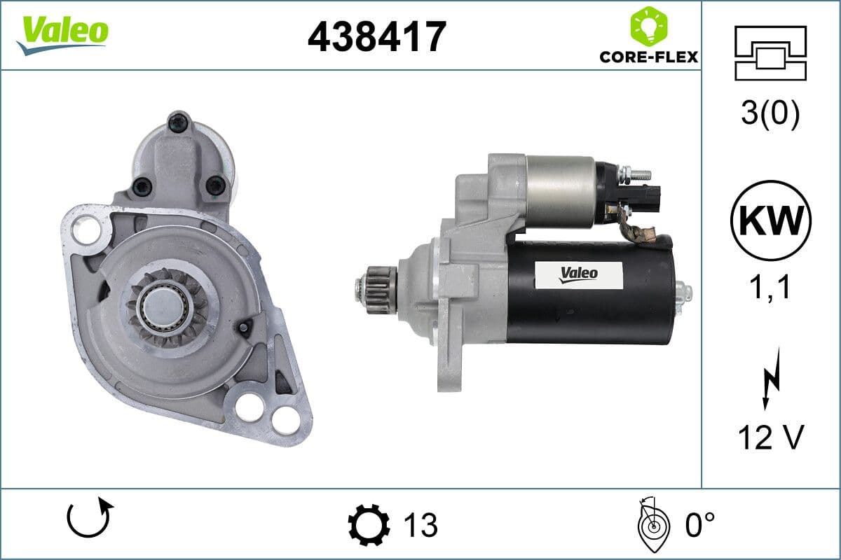 VALEO Motorino avviamento 438417