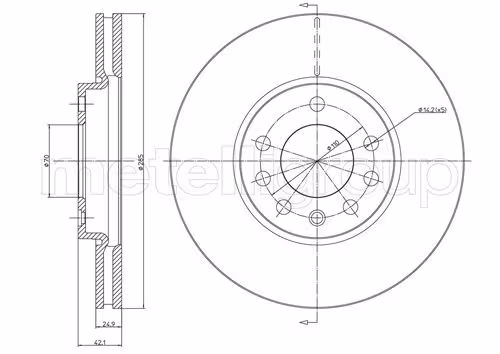 Metelli Dischi Fiat Croma 1.9 05 - 23-0608C