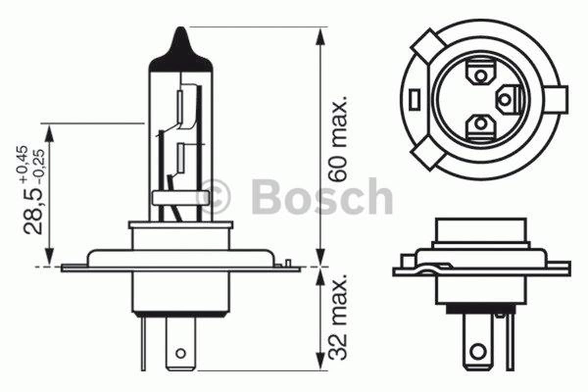 Bosch Lampadina, Faro Di Profondità 1987302048