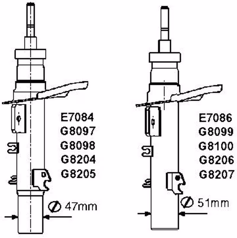 Ammortizzatore Monroe G8204 Per Auto Citroen