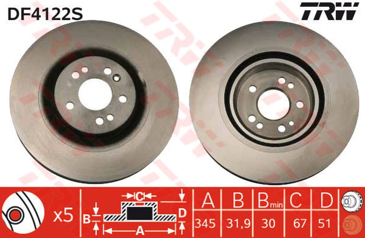 Trw Df(Singolo) Mercedes M-Class (W163) Ml 350 Df4222S