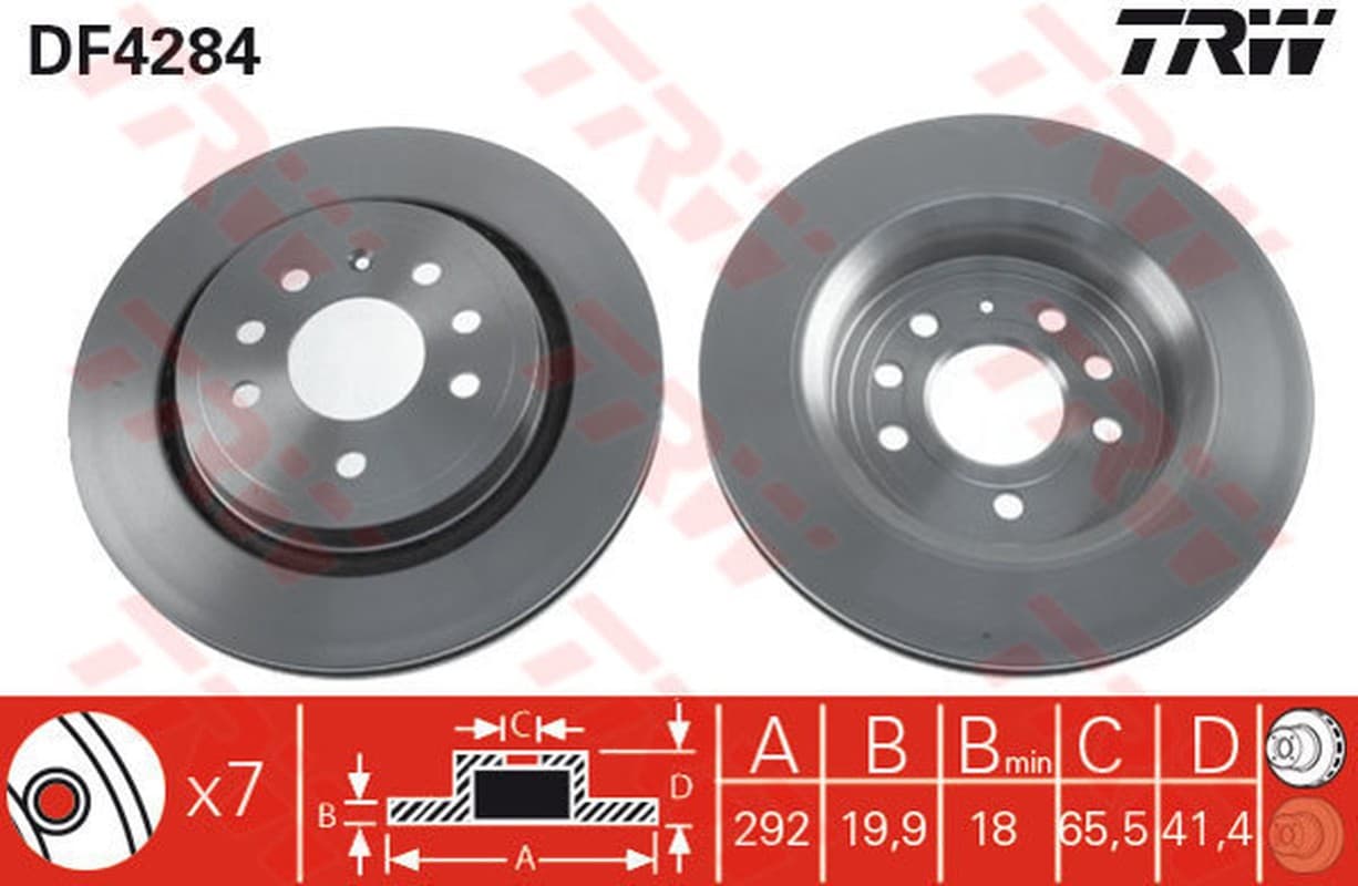 Trw Df Saab 9-3 (Ys3F) 2.8 Turbo V6 Df4284