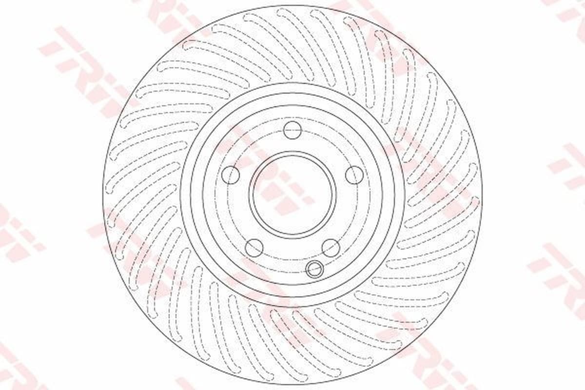 Trw Freno A Disco Mercedes C300 Df6195S