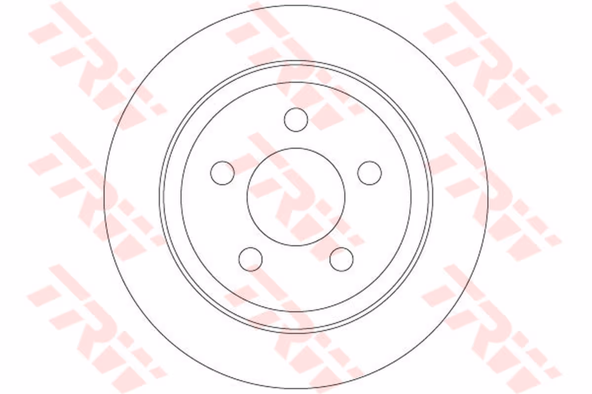 Trw Disco Freno Posteriore Jeep (Chrysler) Cherokee Df6386