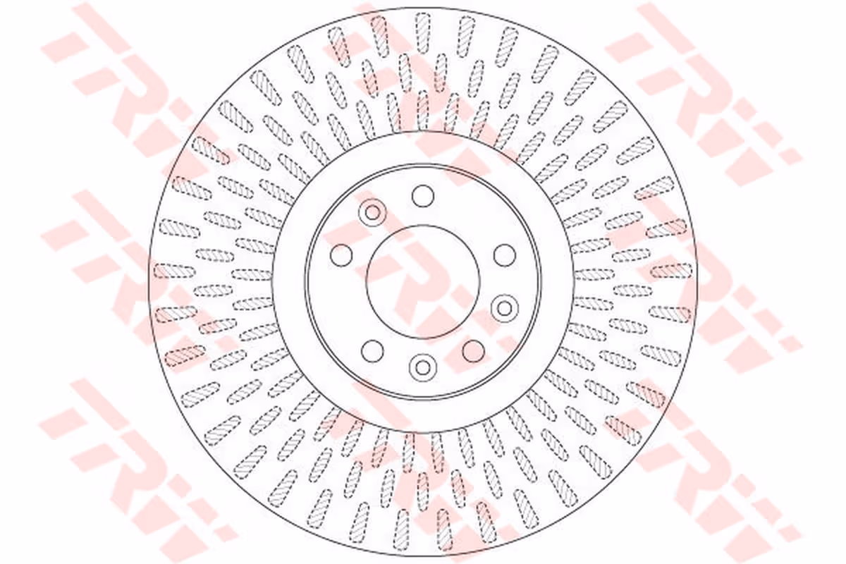 Trw Disco Freno Anteriore Citroen C5 Df6427S