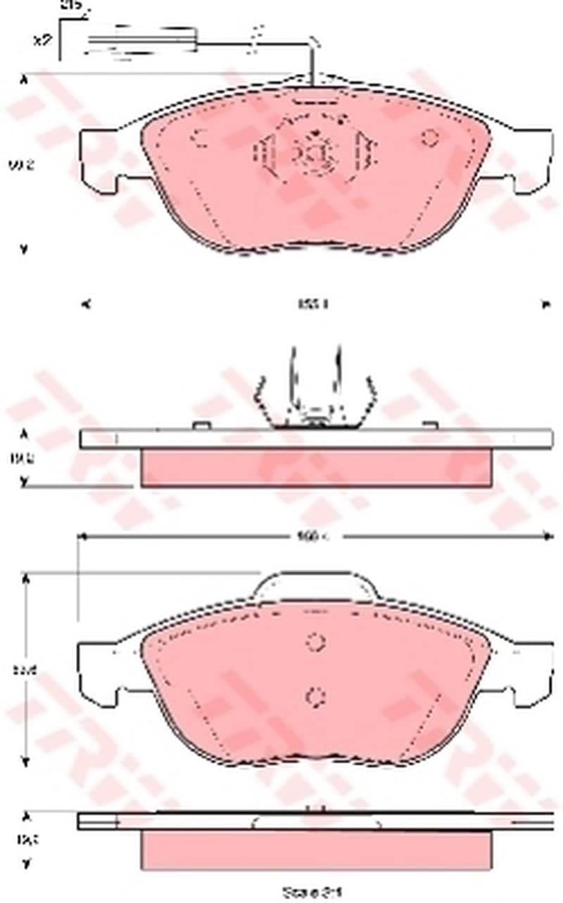Trw Pattini Freno Alfa Romeo Alfa156-164-166-Lanciaka Gdb1337