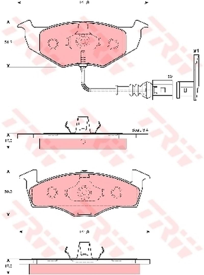 Trw Pattini Freno Volkswagen Polo (9N_) 1.6 Gdb1586