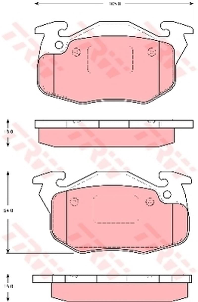 Trw Pattini Freno Citroen Saxo (S0, S1) 1.5 D Gdb1615