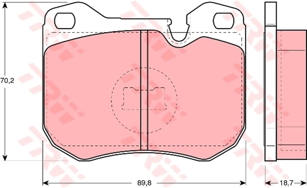 Trw Pattini Freno Porsche 924 2.5 S Gdb309
