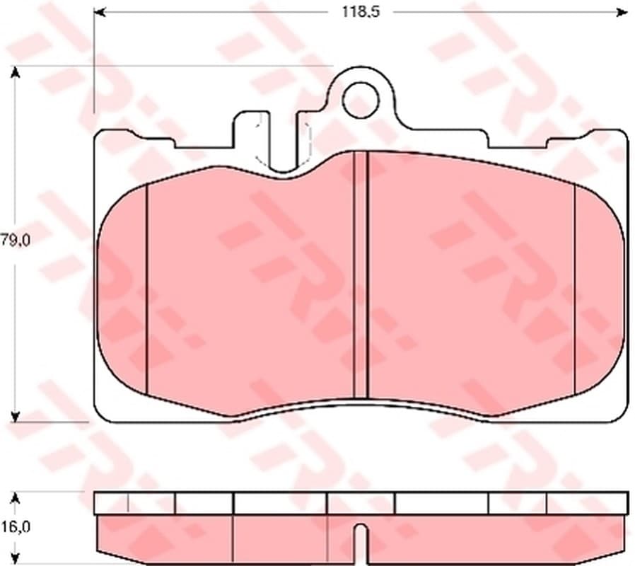 Trw Pattini Freno Toyota Celsior 4.3 Vvti Gdb3322