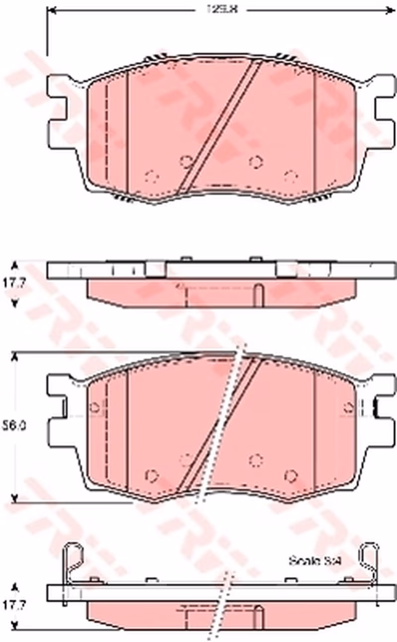 Trw Pattini Freno Hyundai Accent (Mc) 1.4 Gl Gdb3420