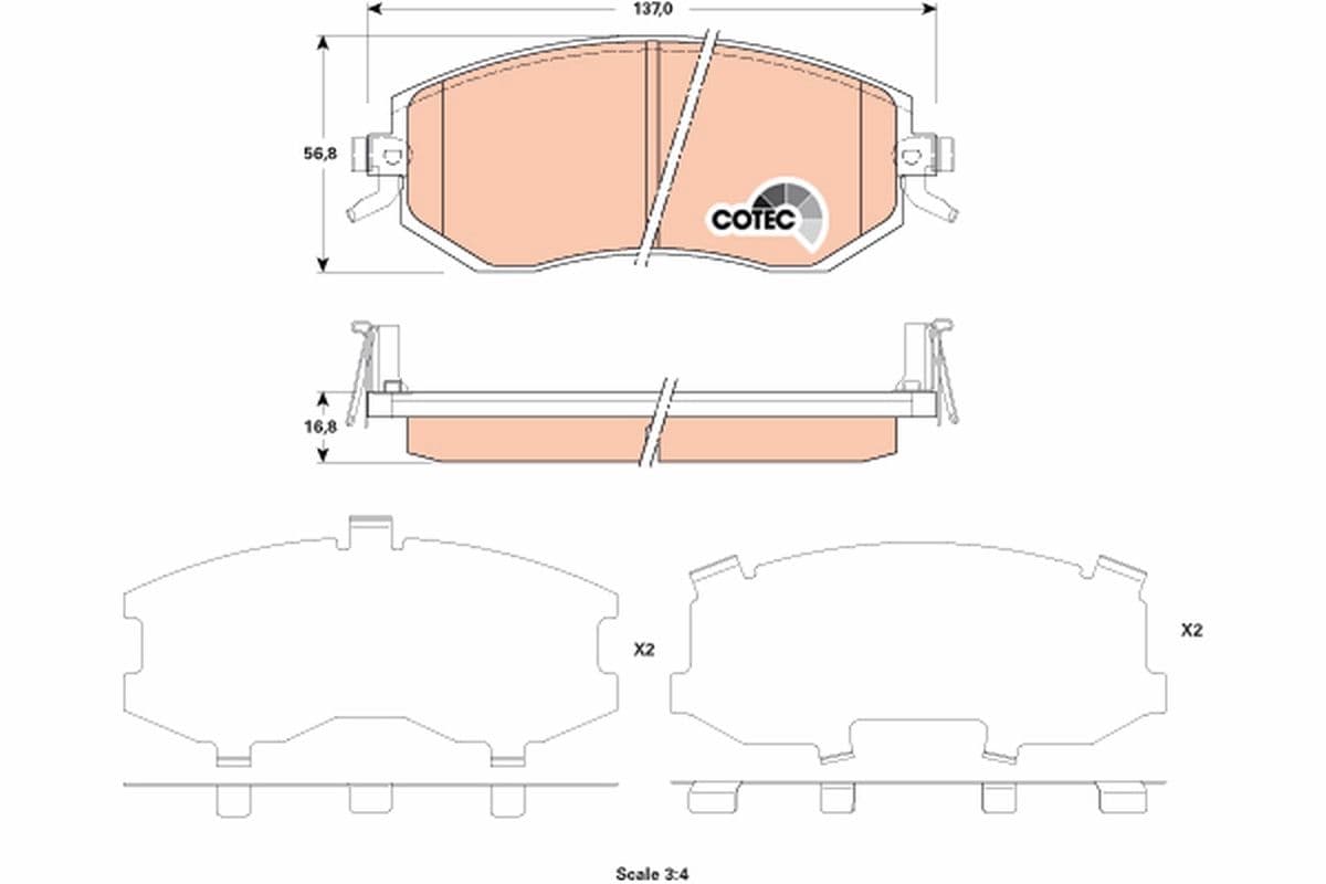 Trw Subaru Impreza 1.5/2.0/2.0D Gdb3519