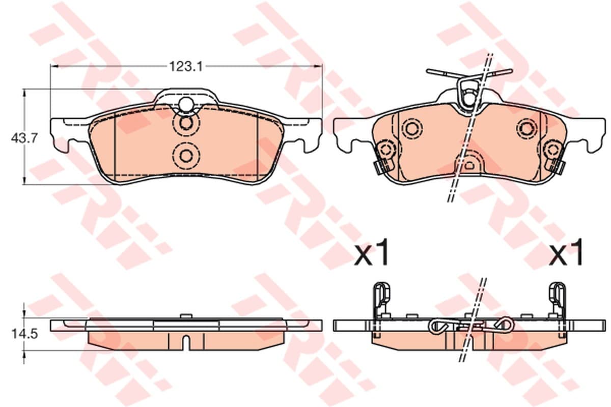 Trw Honda Civic 1.4/1.6/1.8/2.2D Gdb3588