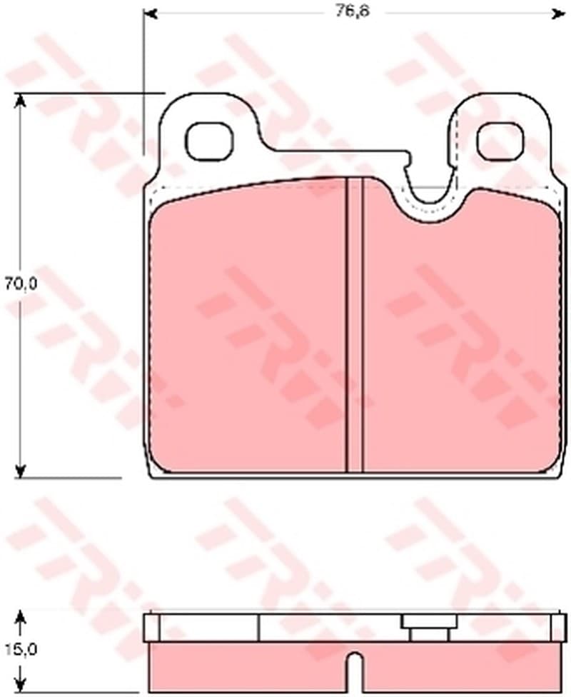 Trw Pattini Freno Porsche 911 3.2 Sc Carrera Gdb918