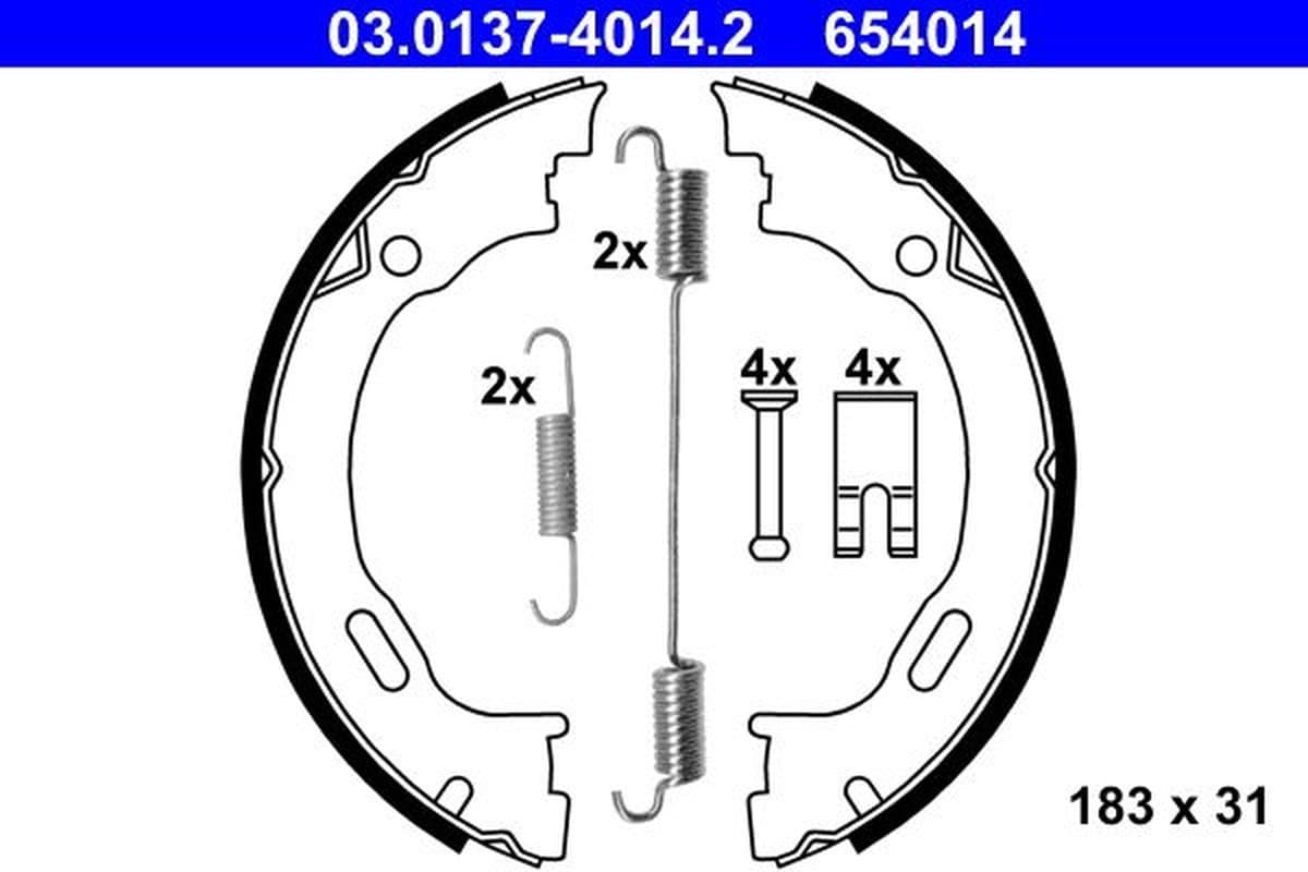Ate Kit Ganasce, Freno Stazionamento 03.0137-4014.2