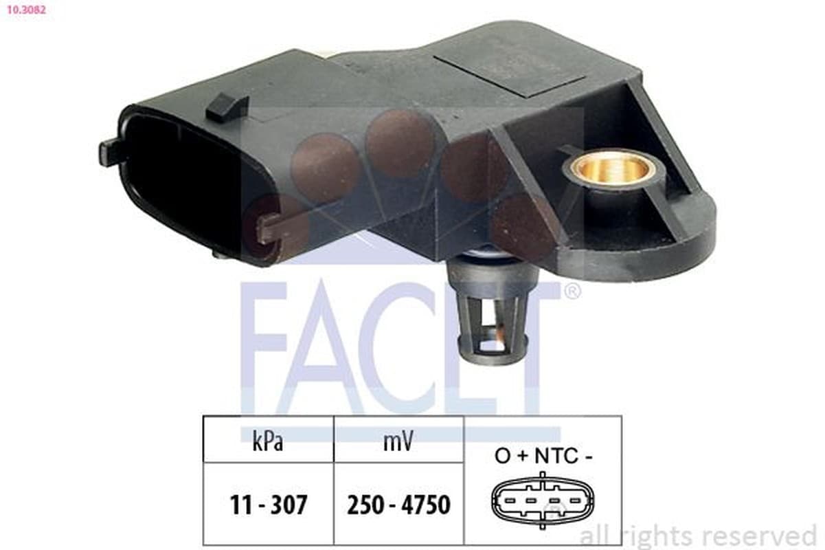 Facet Sensore Pressione Assoluta(Tipo Bosch) Alfa/Fiat/P 103082