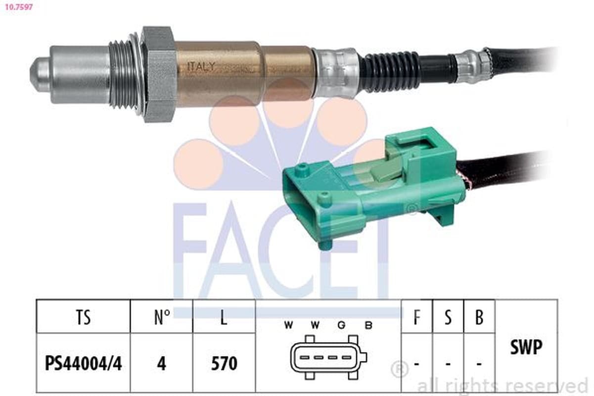 Facet Sonde Lambda Citroen Peugeot 107597