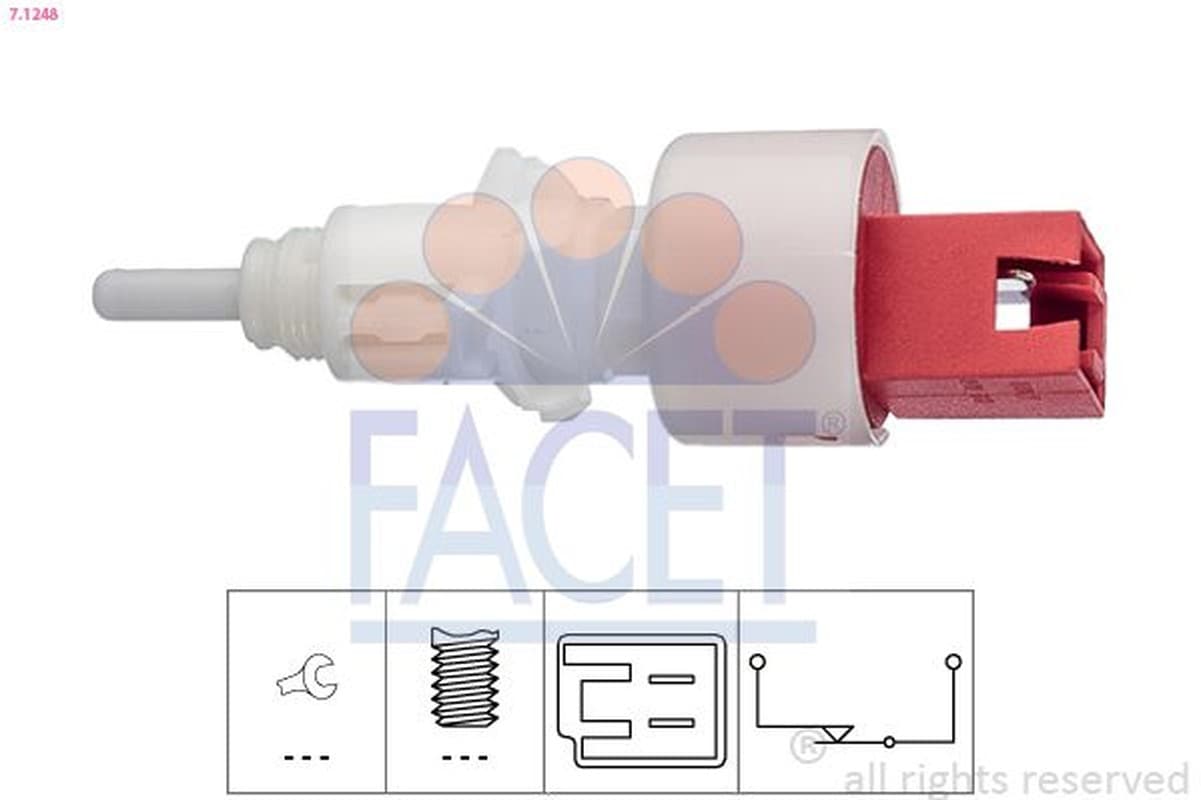 Facet Interruttore Innesto Frizione Fiat 500 Panda 71248