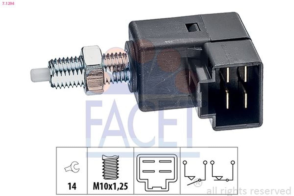 Facet Interruttore Luci Freno Hyundai I20/I30 2007> 71294