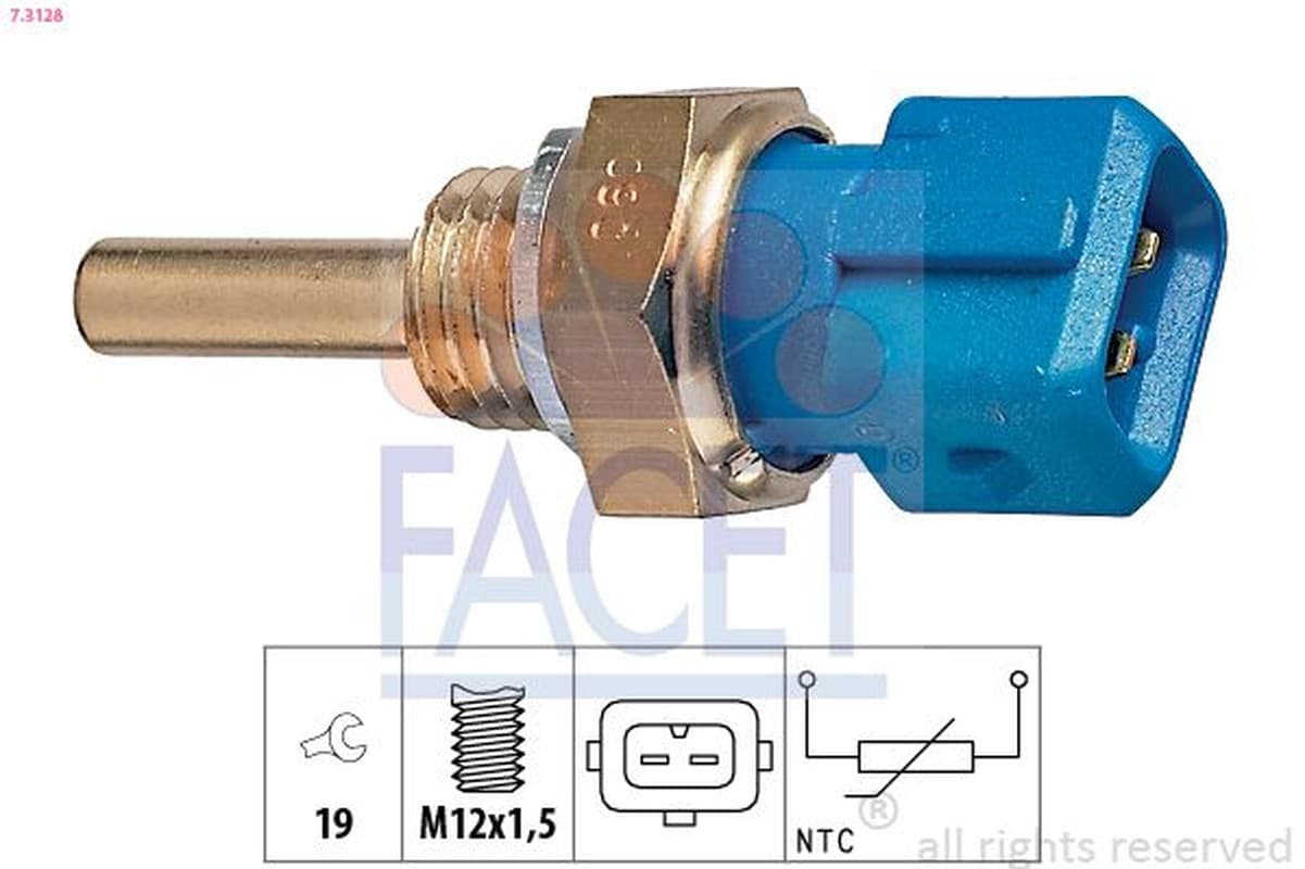 Facet Termistore Acqua Ar Bmw Fiat 73128