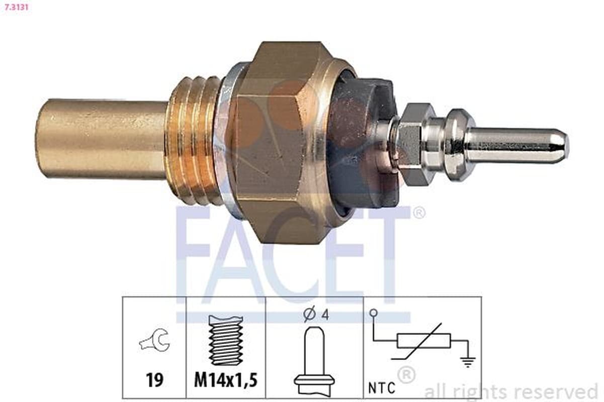 Facet Termistore Acqua Mercedes E200 73131
