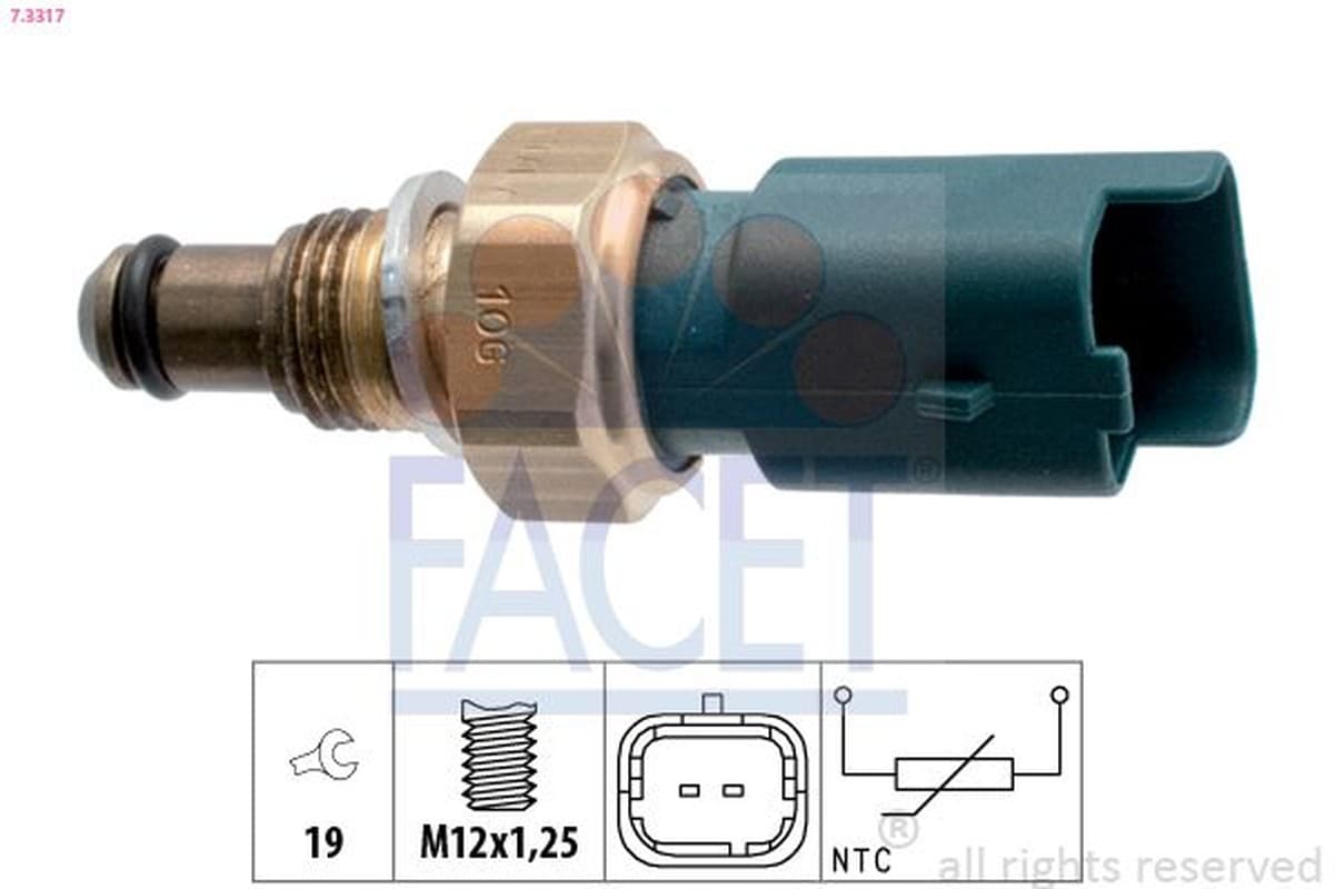 Facet Sensori Di Temperatura Refrigerante/Olio/Carburant 73317