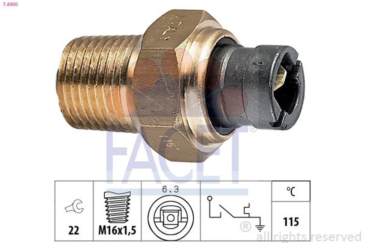 Facet Interr.Temp Acqua Fiat Lancia 74000