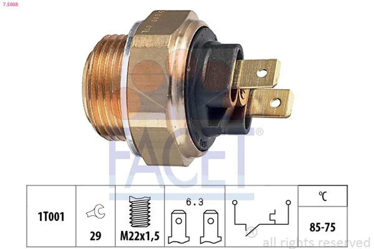 Facet Termoint.Elettrov. 85-75 ?C 75008