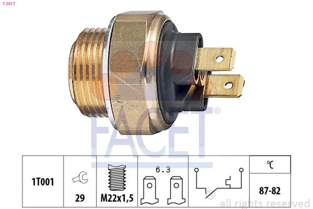 Facet Termoint.Elettrov.Fiat 132D 75017