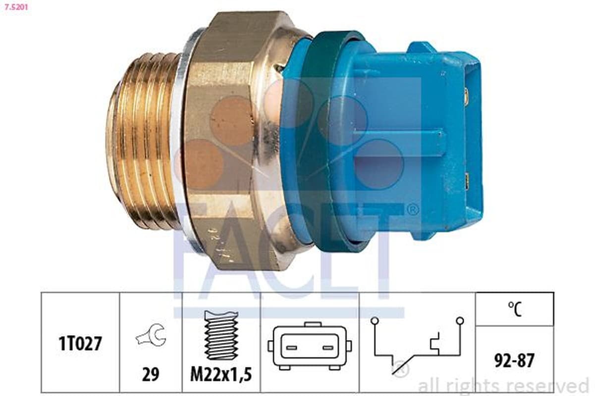 Facet Termoint.Elettrov.Zx 1.8D.91> 75201