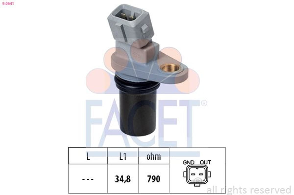 Facet Sensore Giri Motore Smart Fortwo 0.8 Cdi/1.0 2007> 90641