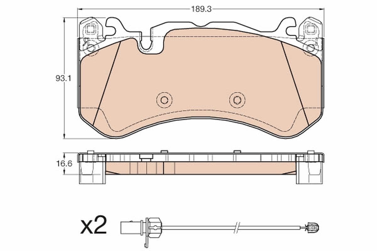 Trw Pastiglia Freno Anteriore Audi Rs6 Quattro Gdb1977