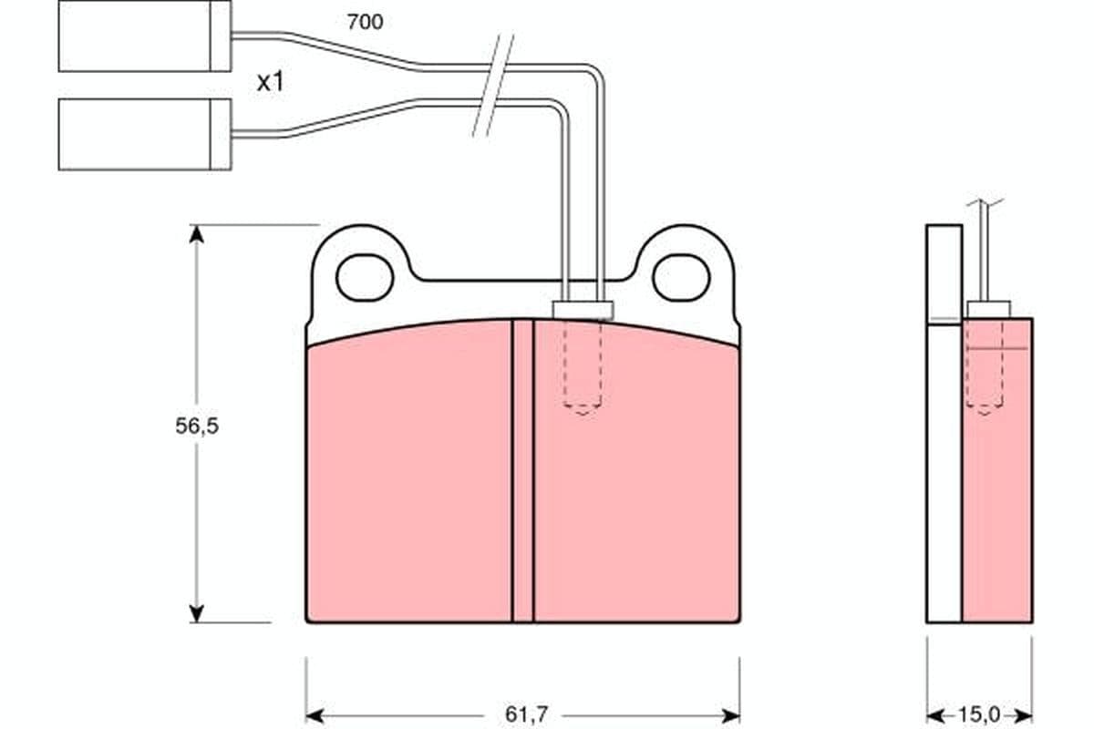 Trw Pattini Freno Alfa Romeo Alfetta Gt (116) 2.0 Gdb362