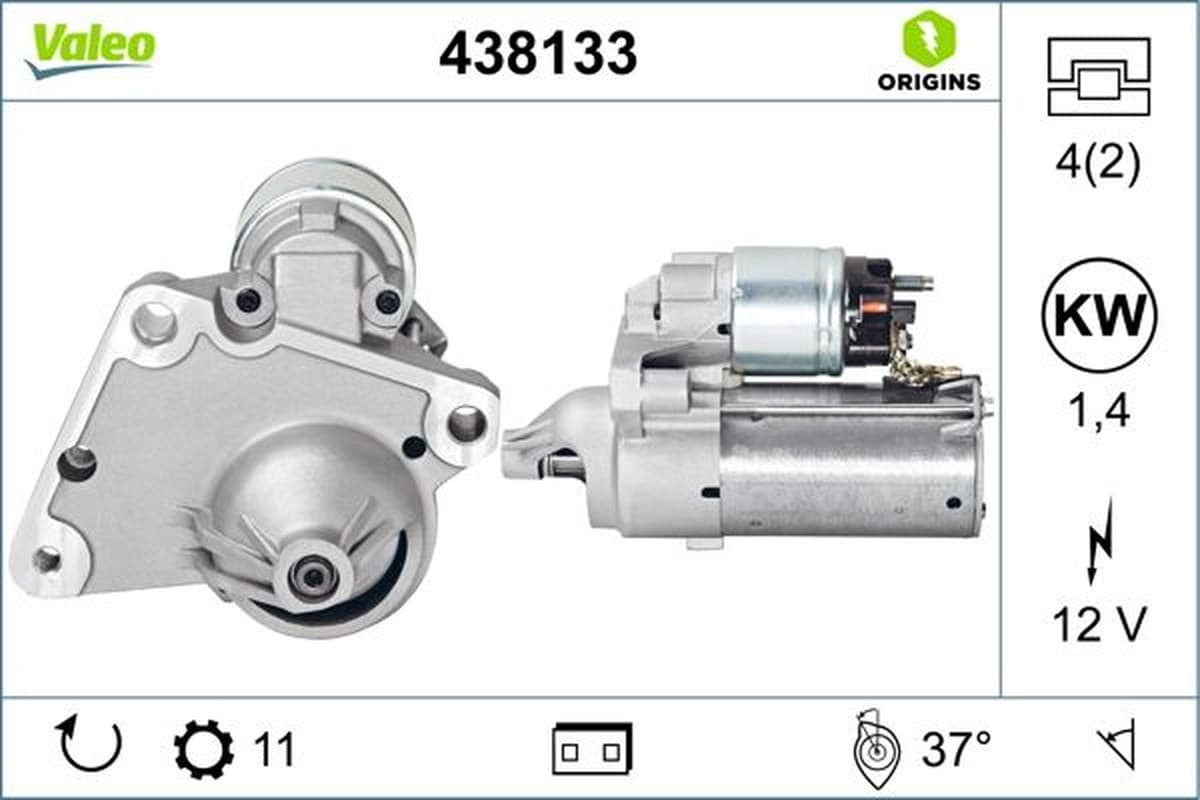 Valeo Mo Nuovo Pe 206 1.4 Mot.Dv4 06/01-> 438133