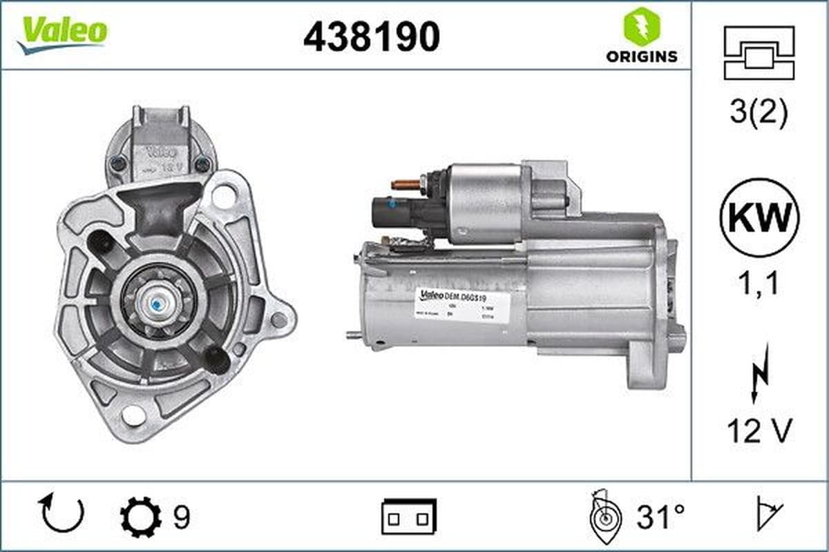 Valeo Mot Nuovoaudi A4/A6 438190