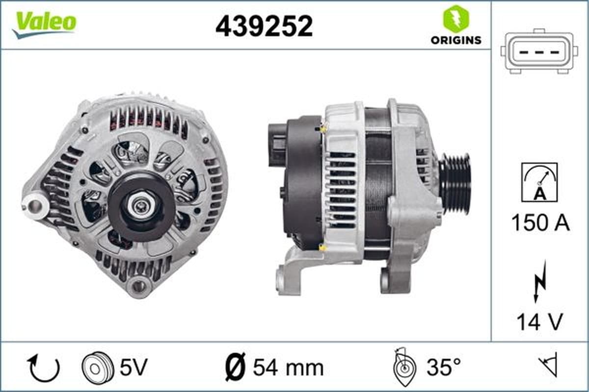 Valeo Al Bmw Serie3 320D (150A) 439252
