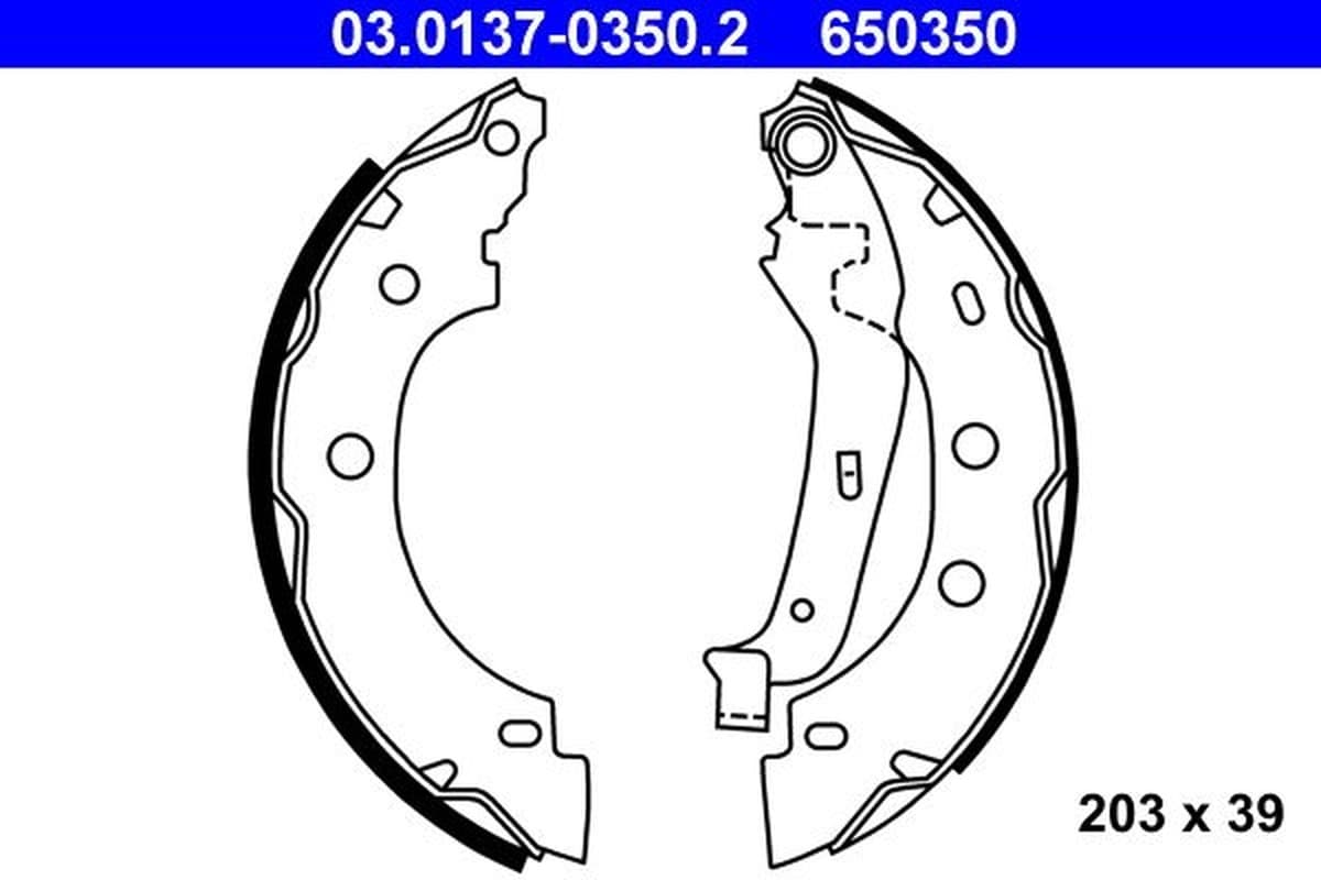 Ate Kit Ganasce Freno 03.0137-0350.2