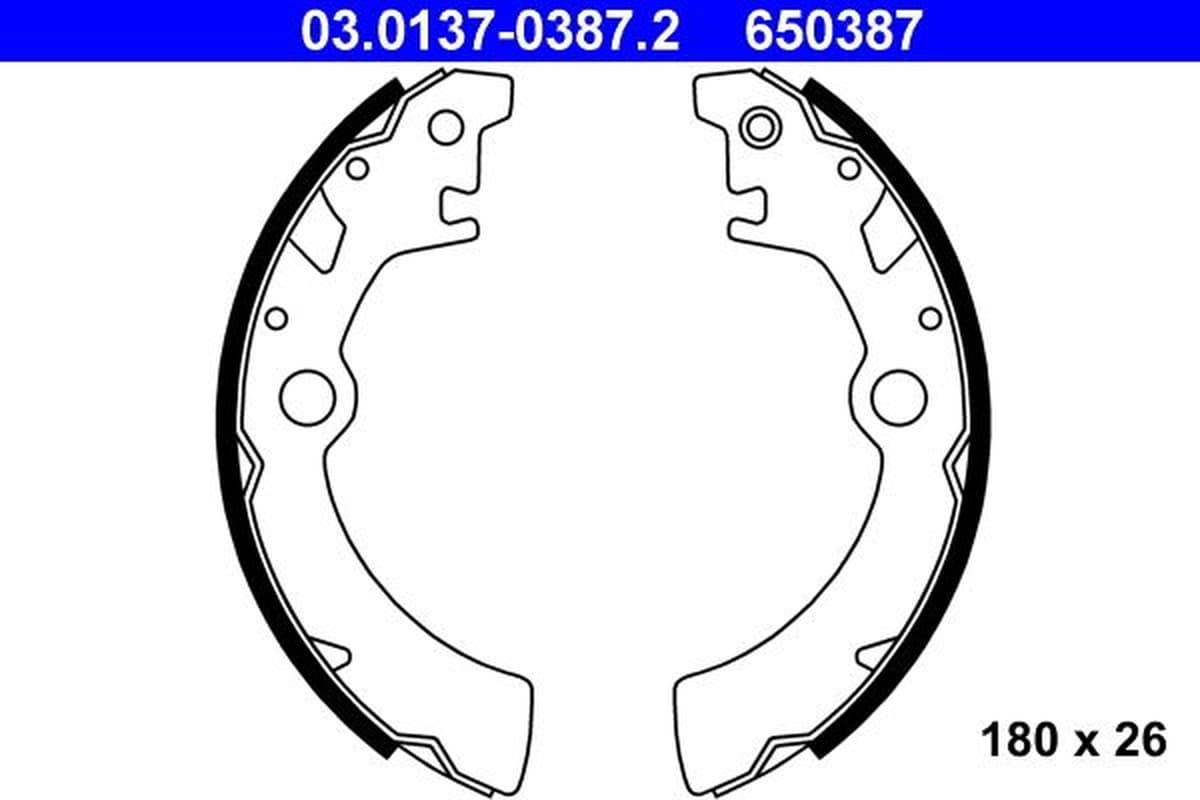 Ate Kit Ganasce Freno 03.0137-0387.2