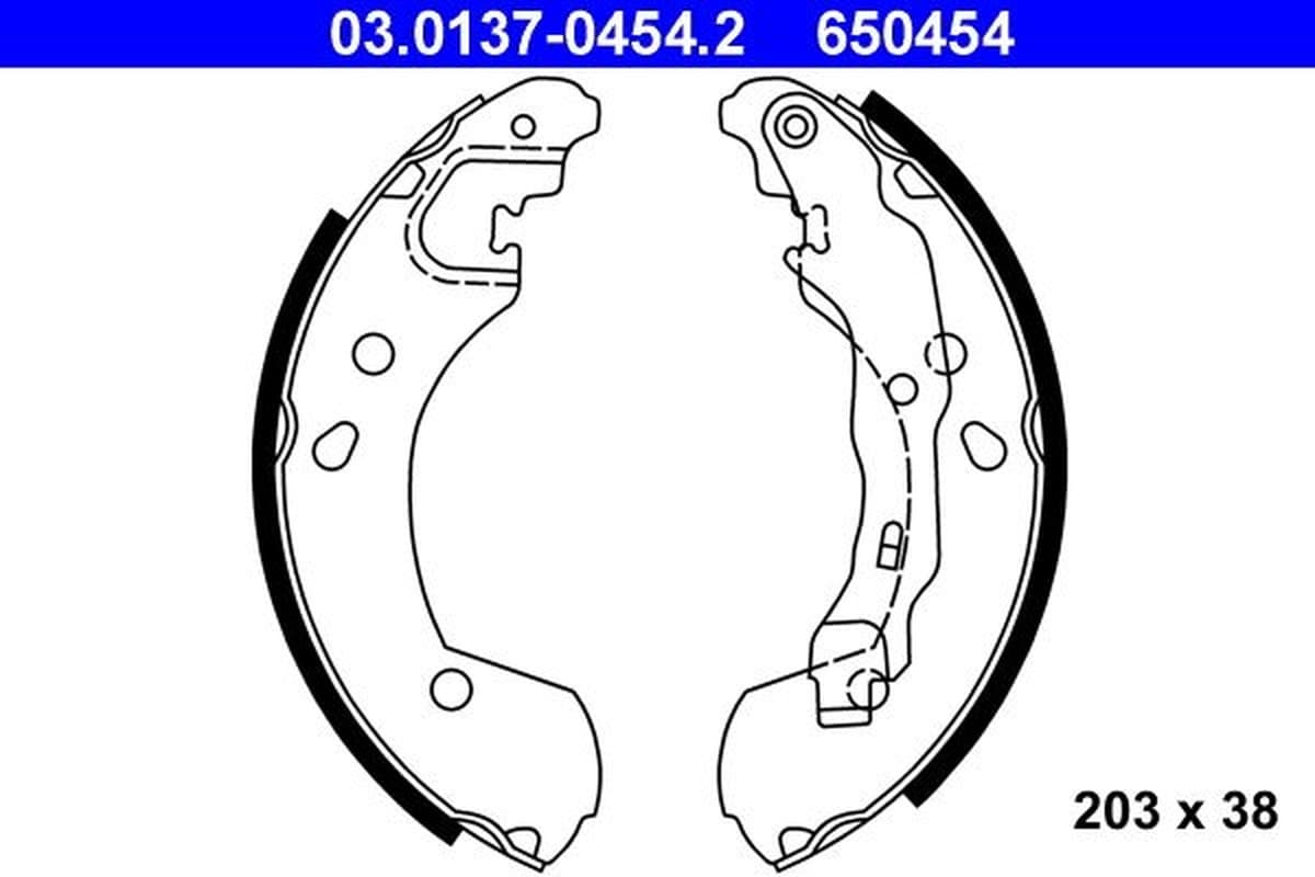Ate Kit Ganasce Freno 03.0137-0454.2