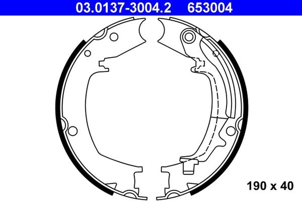 Ate Kit Ganasce, Freno Stazionamento 03.0137-3004.2