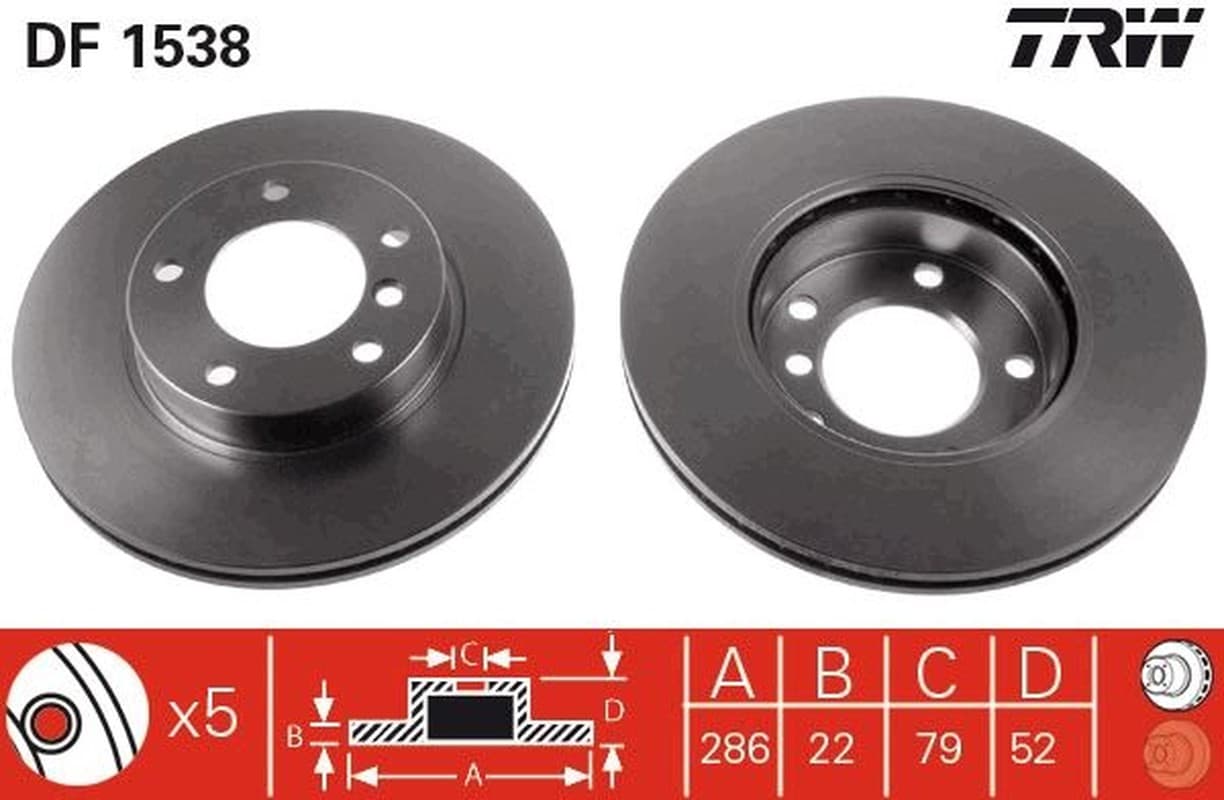 Trw Df Bmw Bmw Serie 3 / Z3 / Z4 316 I Df1538
