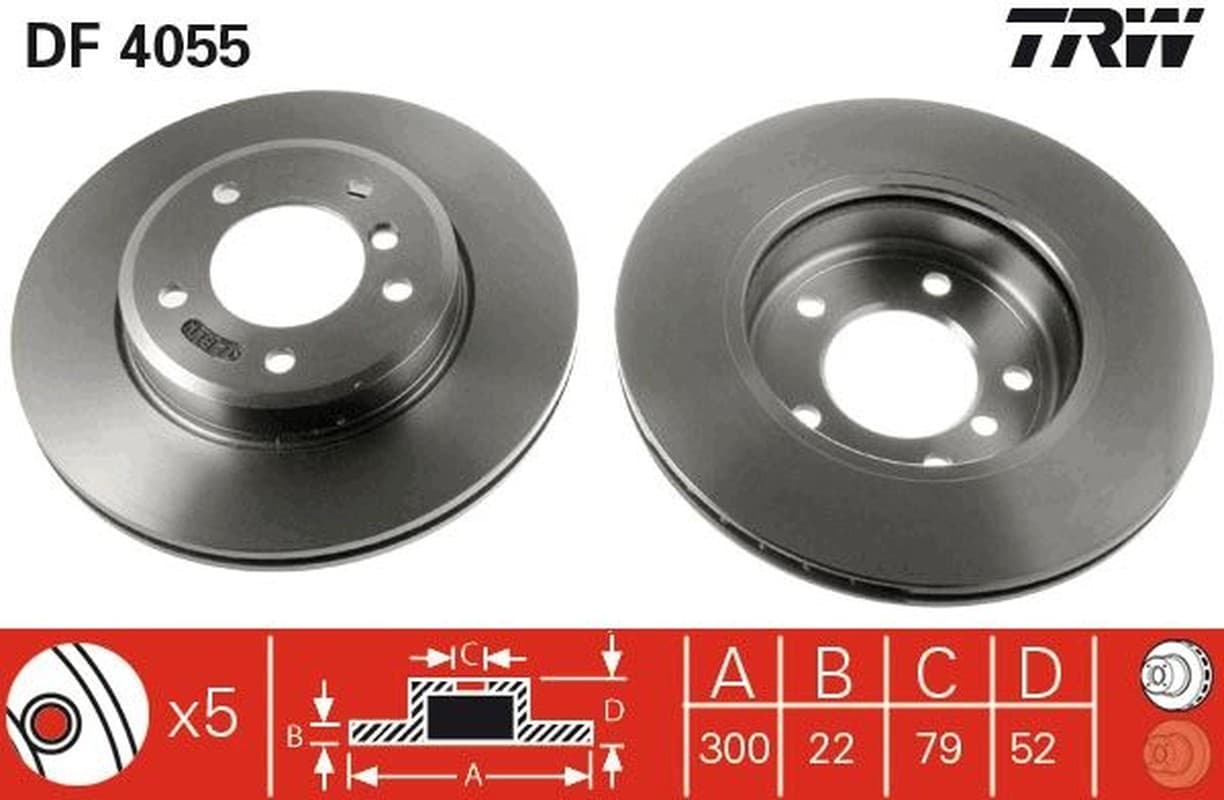 Trw Df Bmw Serie 3 (E469)/Z3/Z4 (03->) 318 Ci Df4055