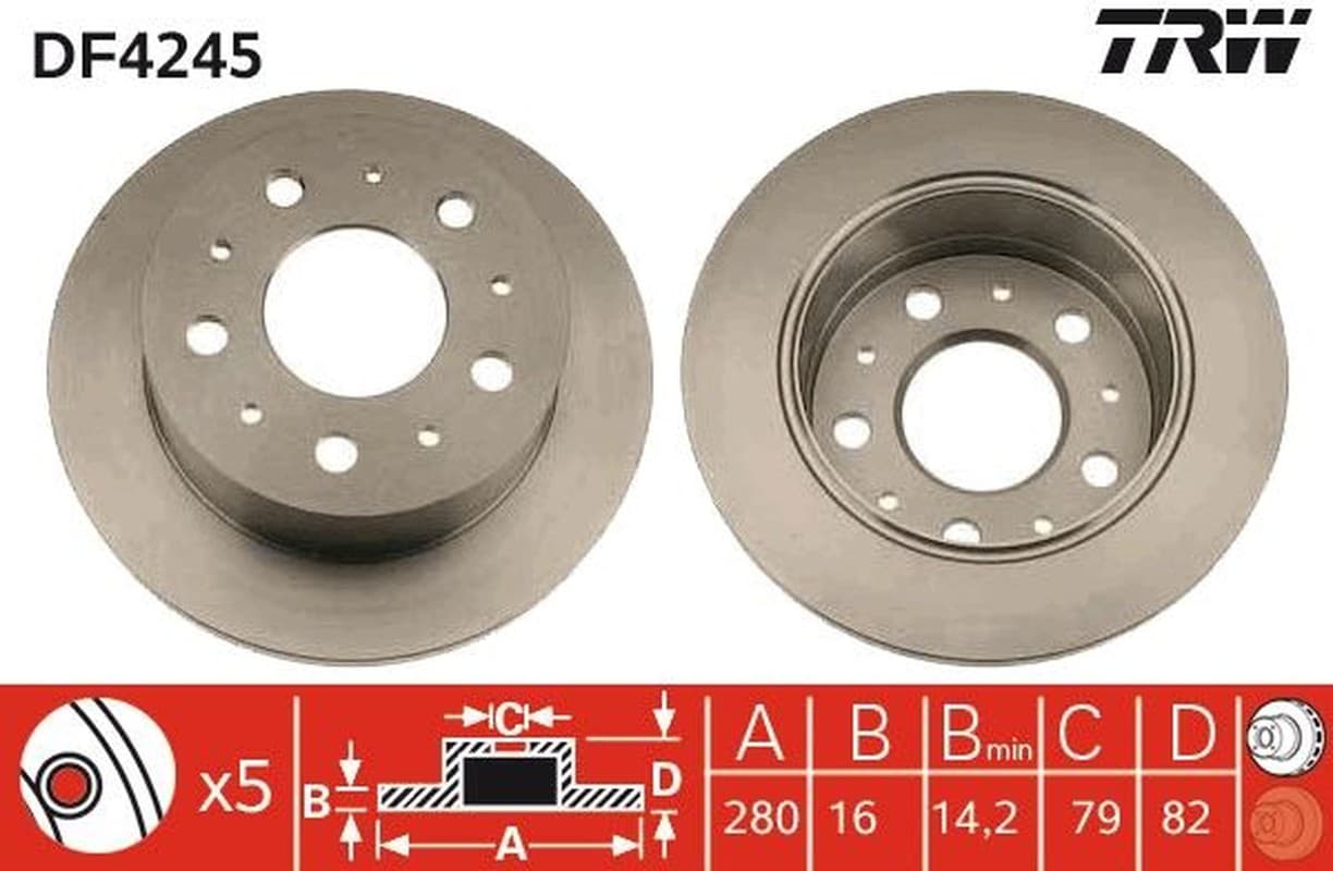 Trw Df Fiat Ducato/Jumper/Boxer Con Abs 2.0 Df4245